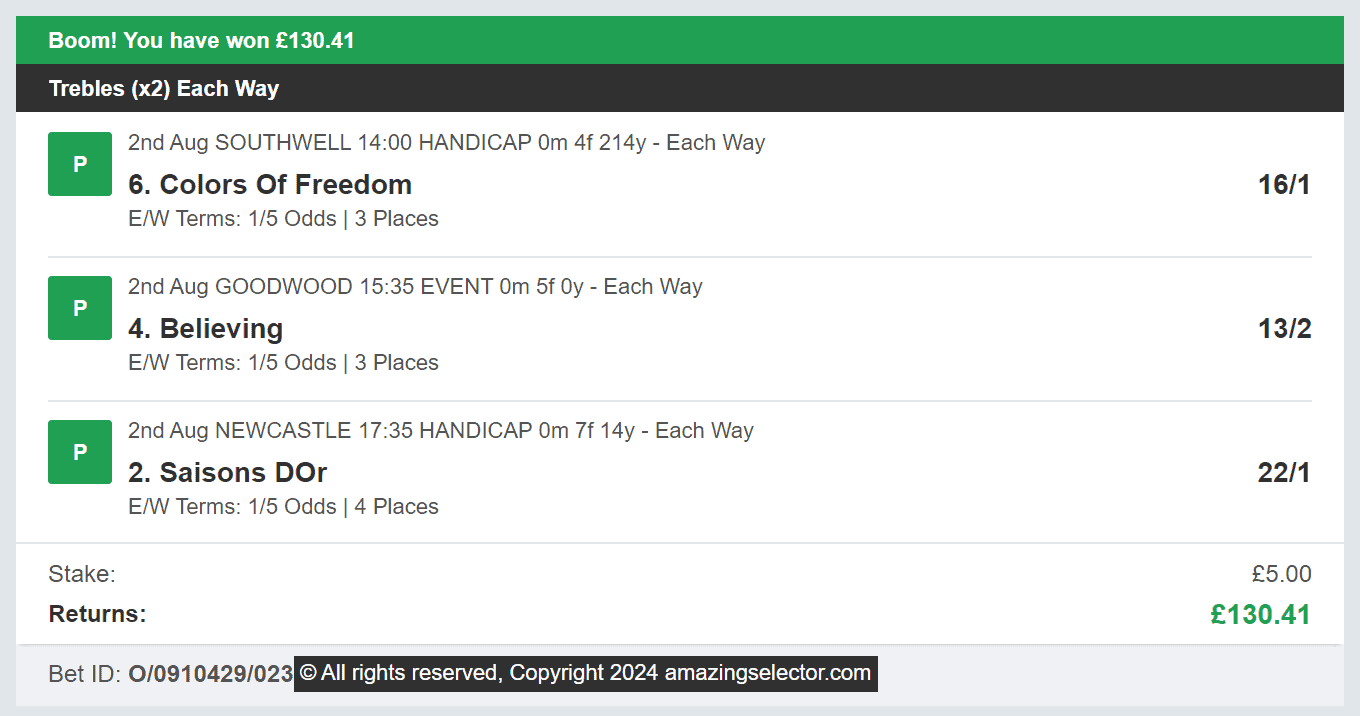 Amazing Selector - Winner Multi - 2024-08-02